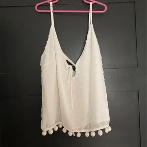 MinkPink white crop top